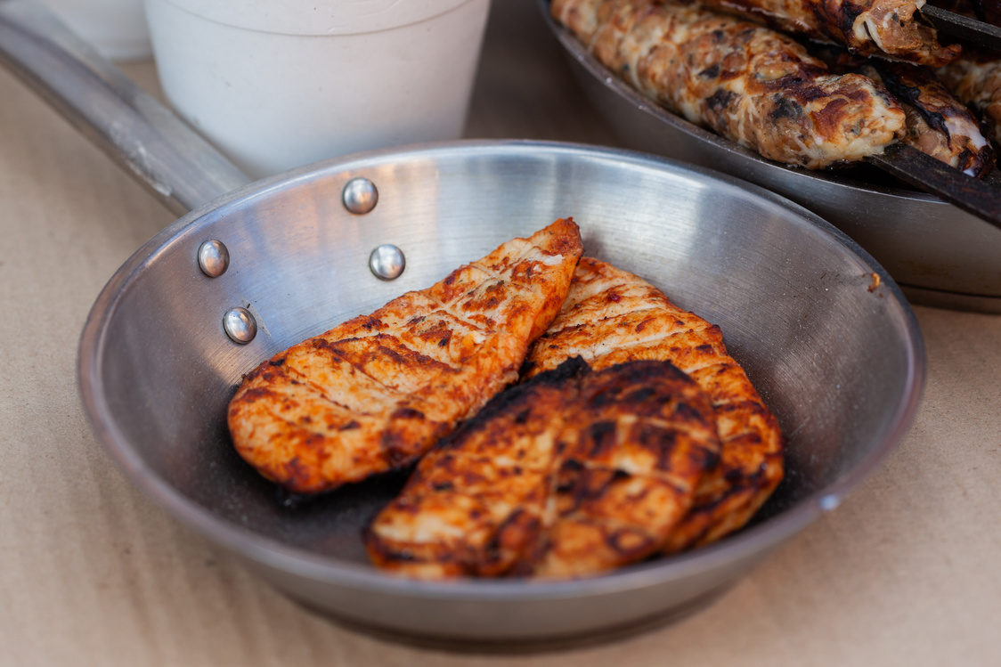 A Pan with Chicken Breast